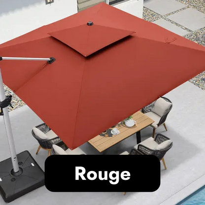 SolunaGlow™ Parasol LED solaire déporté